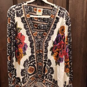 FARM Rio Floral Blouse - Black, White, Red, Orange, Purple